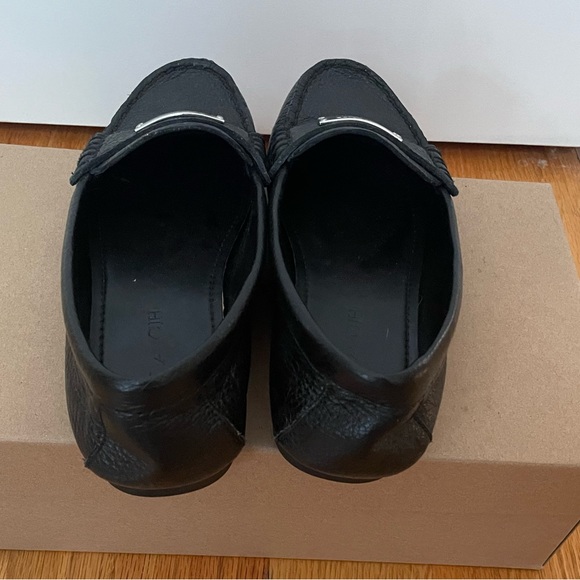 Black Leather Loafer with Silver Hardware from Coach - Picture 5 of 6
